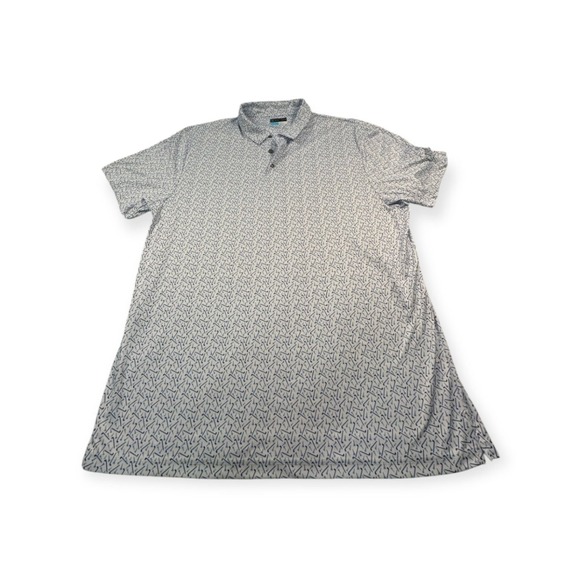 Golf Polo Shirt Patterned Athletic Lightweight Breathable Men's‎ Size XL - Picture 1 of 7